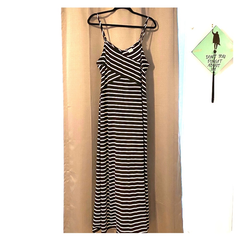 Striped maxi dress